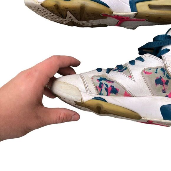 RARE 2019 Air Jordan 6 Retro 'Green Abyss' Size 8 - Picture 15 of 16